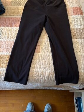 Blue Straight-Leg Casual Pants